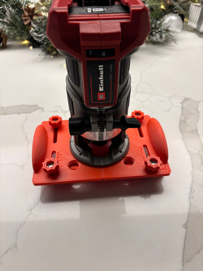 Einhell TP-ET 18 Li BL Fräsbasis-Schablone zum Herstellen von Zapfen-/Schlitzfräsungen/Nuten