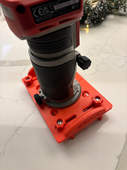 Einhell TP-ET 18 Li BL Fräsbasis-Schablone zum Herstellen von Zapfen-/Schlitzfräsungen/Nuten