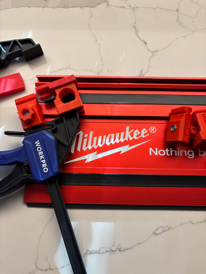 Milwaukee invalzaag geleiderailklem adaptervoeten - passend op WORKPRO snelspanklem