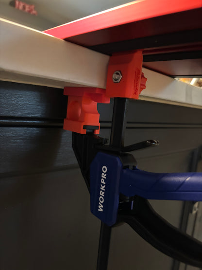 Milwaukee invalzaag geleiderailklem adaptervoeten - passend op WORKPRO snelspanklem