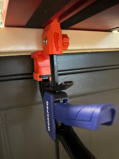Milwaukee invalzaag geleiderailklem adaptervoeten - passend op WORKPRO snelspanklem