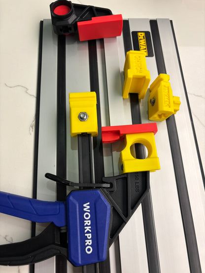 Pieds adaptateurs de serre-rail de guidage Dewalt pour scie plongeante - pour s'adapter à la pince rapide WORKPRO