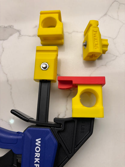 Pieds adaptateurs de serre-rail de guidage Dewalt pour scie plongeante - pour s'adapter à la pince rapide WORKPRO