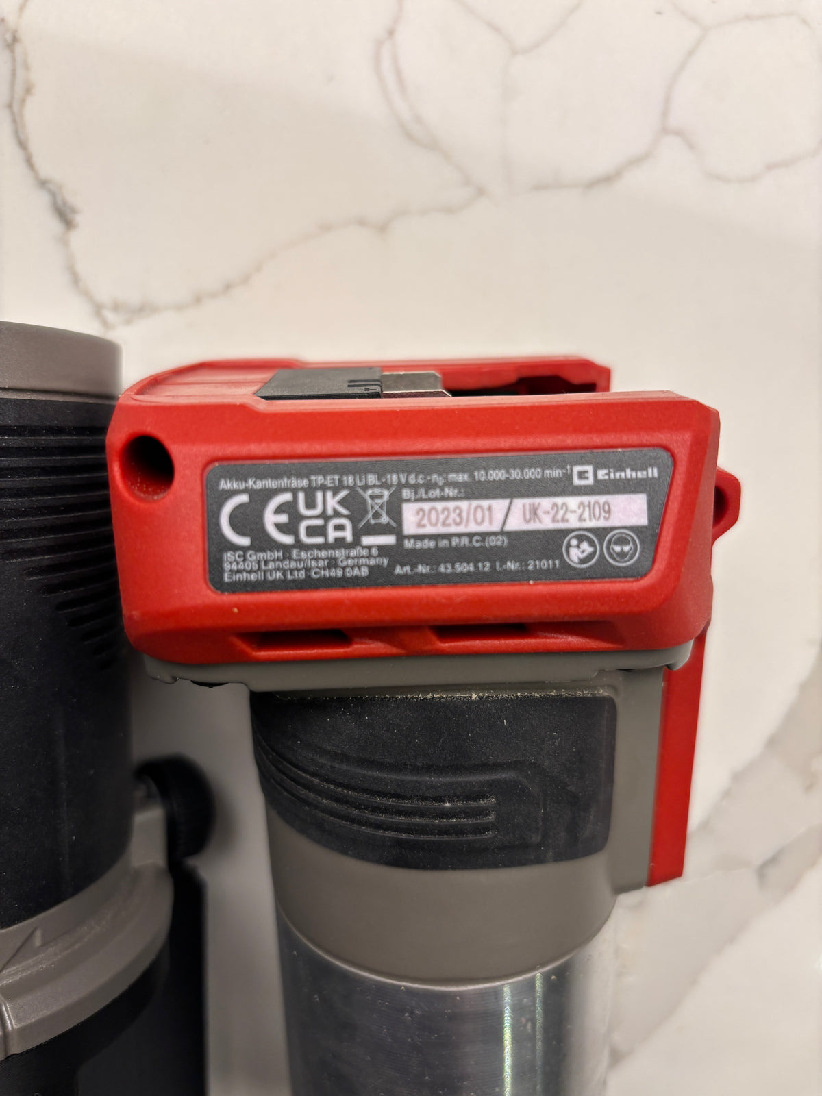 Accessoire de finition de chants Einhell compatible avec l'Einhell TP-ET 18
