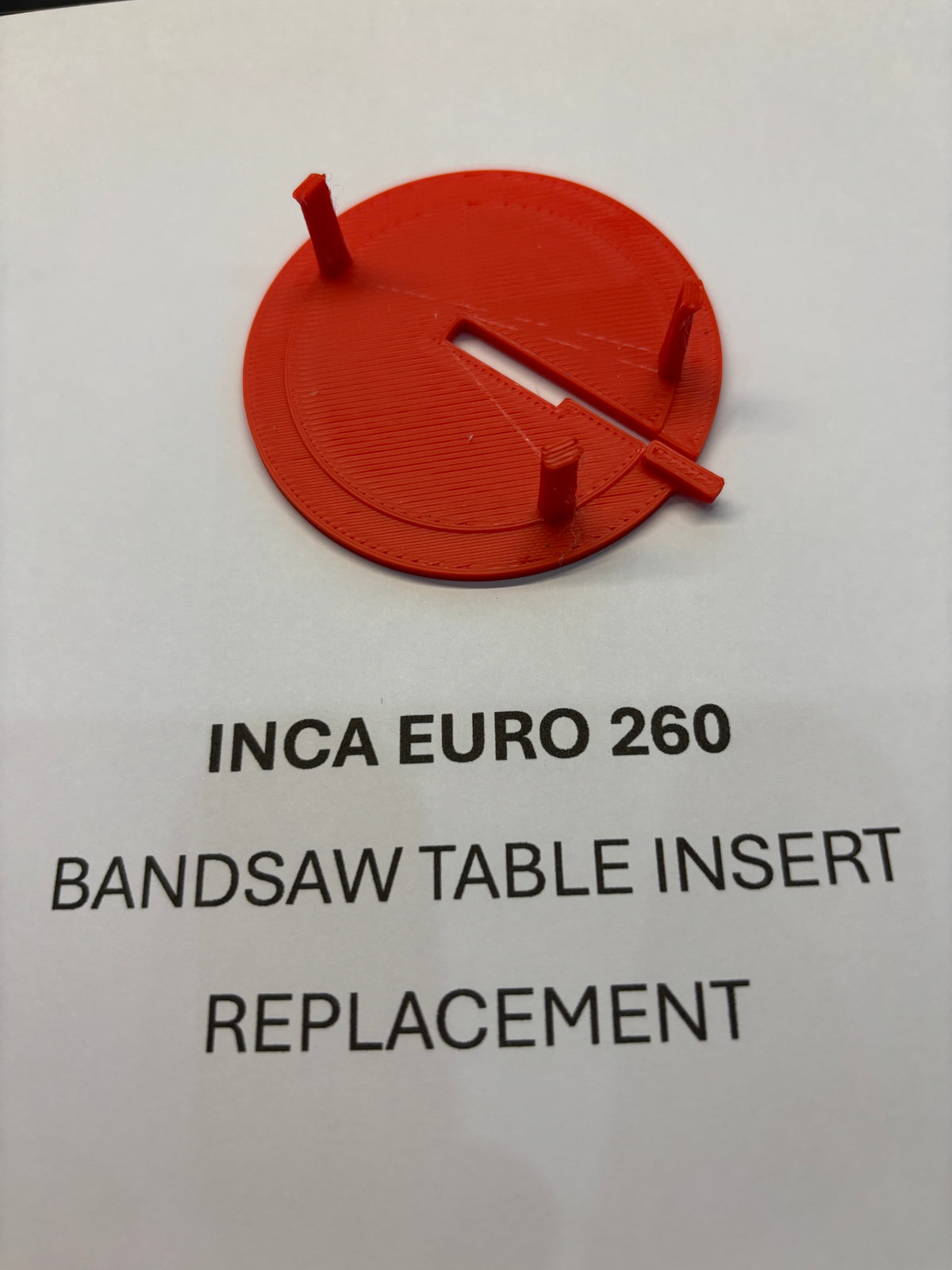 2x TOOLAX Lintzaagtafel Inzetstukken voor INCA EURO 260