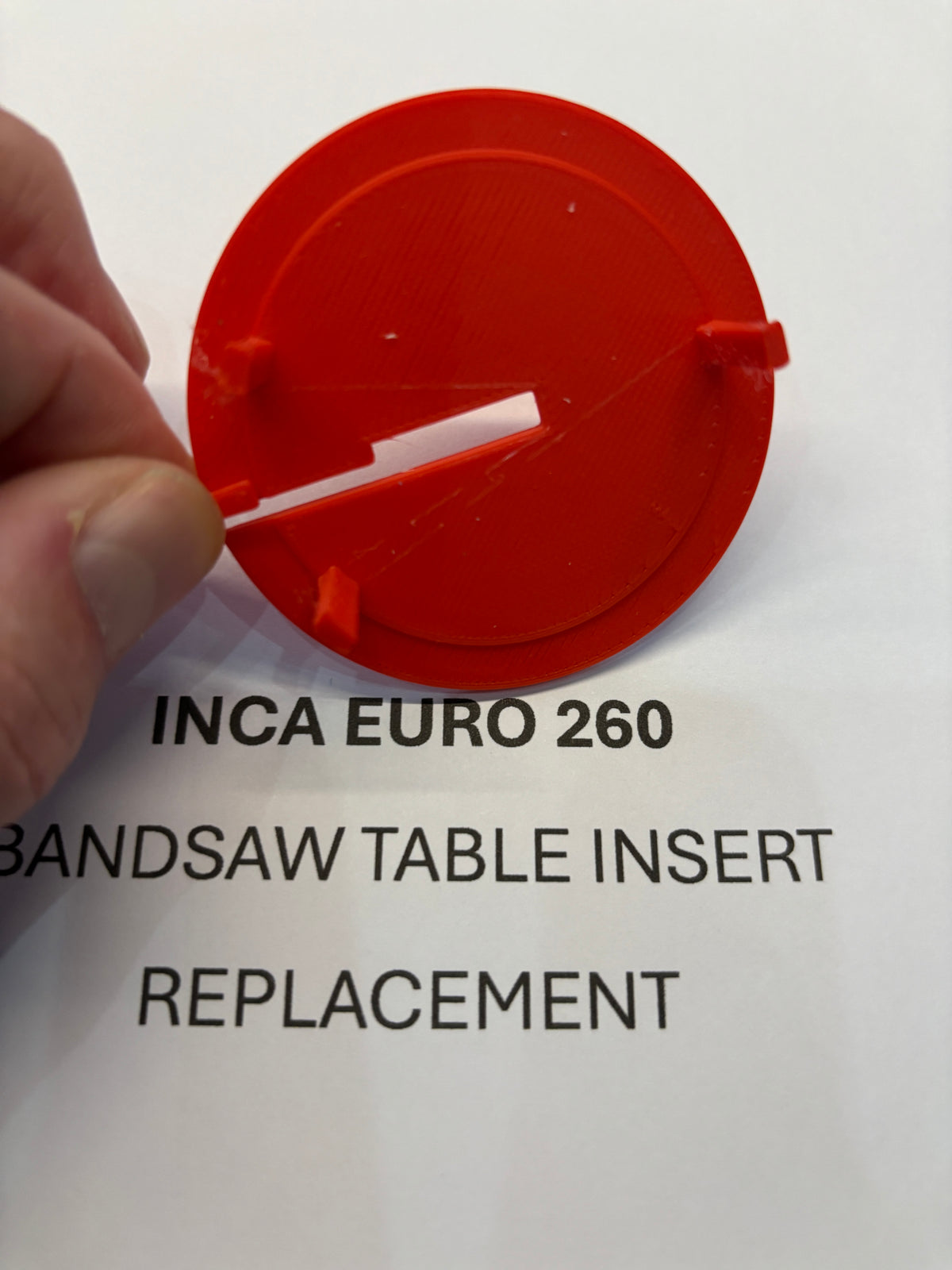 2x TOOLAX Lintzaagtafel Inzetstukken voor INCA EURO 260
