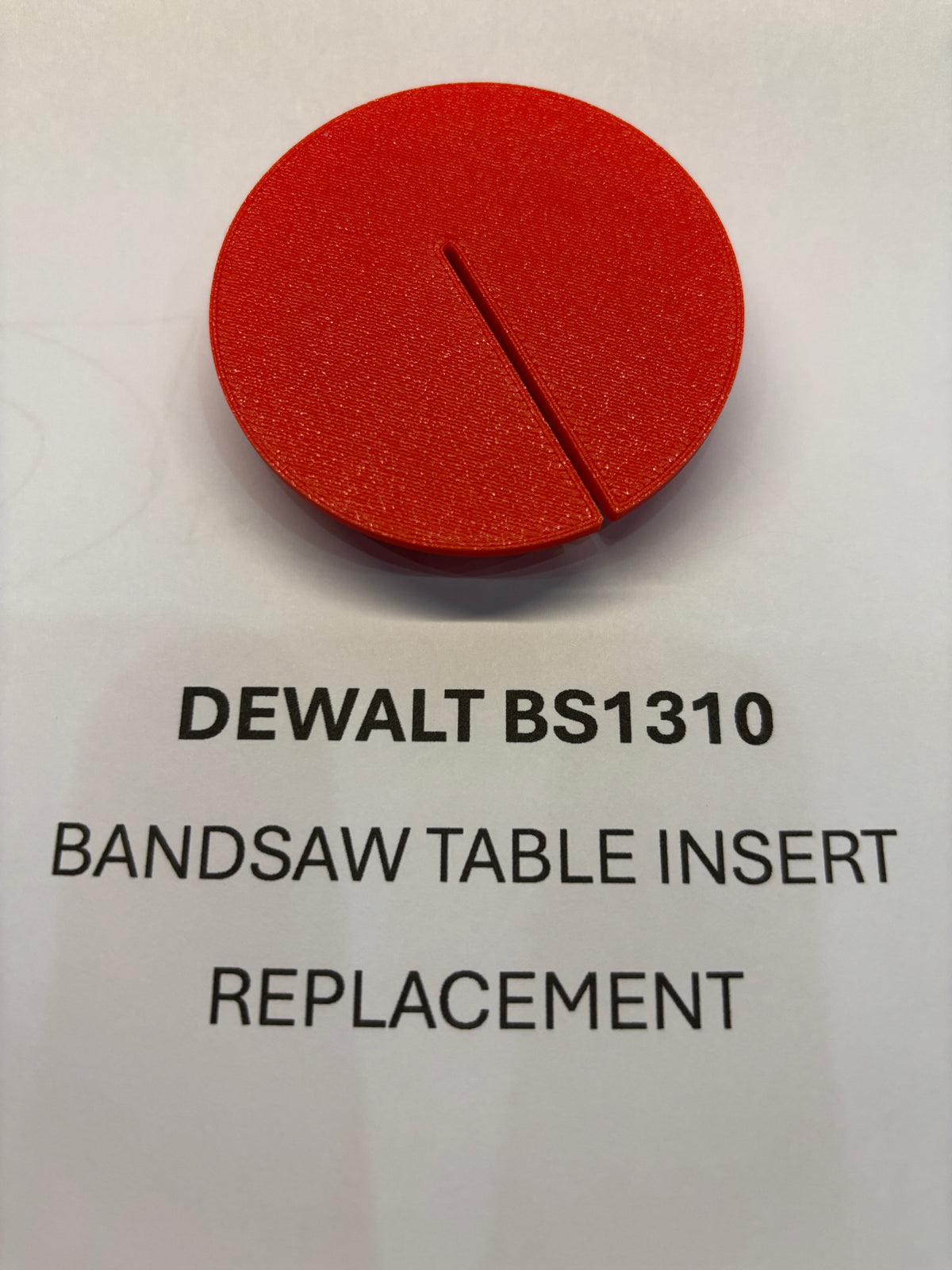 2x TOOLAX Bandsaw Table Insert to fit DEWALT BS1310