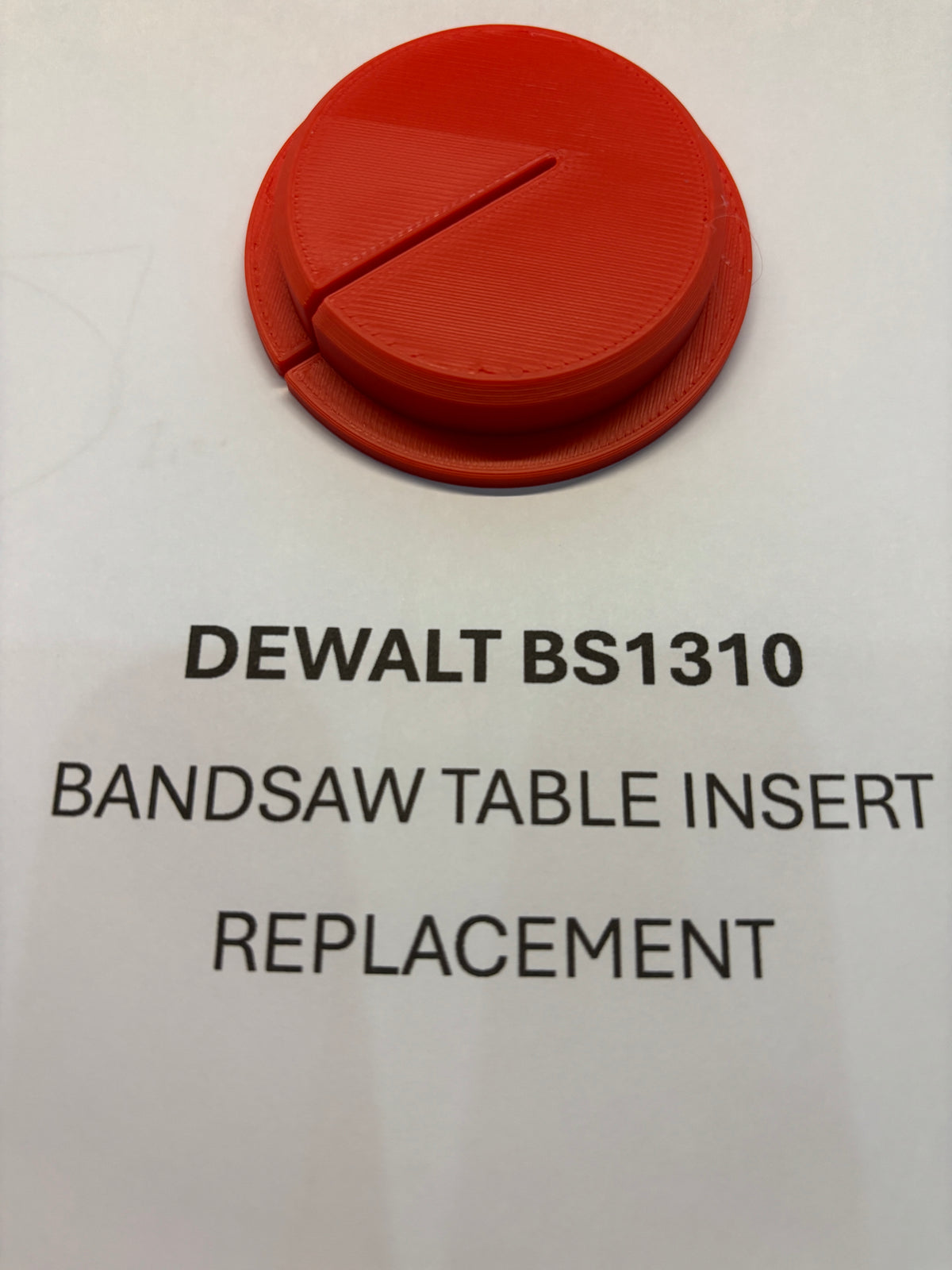 2x TOOLAX Bandsaw Table Insert to fit DEWALT BS1310