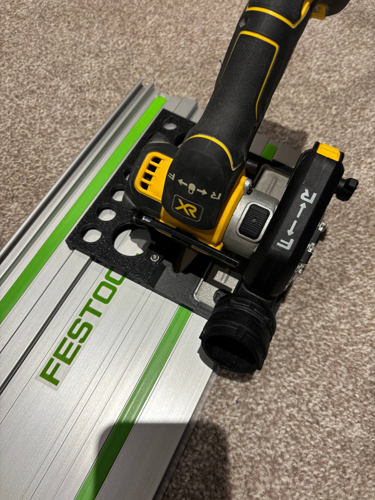 Dewalt DCS438 Adaptor base / Skid plate for Circular Saw to fit Festool Guide rail