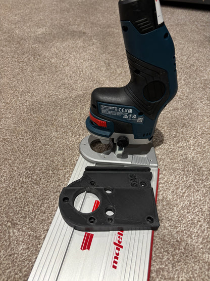 Bosch GKF 12V-8 Draadloze kantenfrees Basis Geleiderailadapter voor Bosch Geleiderail / Geleidingsliniaal