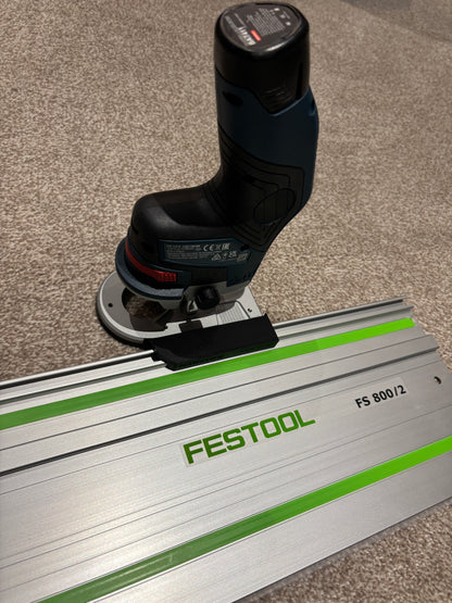 Adaptateur de base de défonceuse sans fil Bosch GKF 12V-8 pour rail de guidage Festool