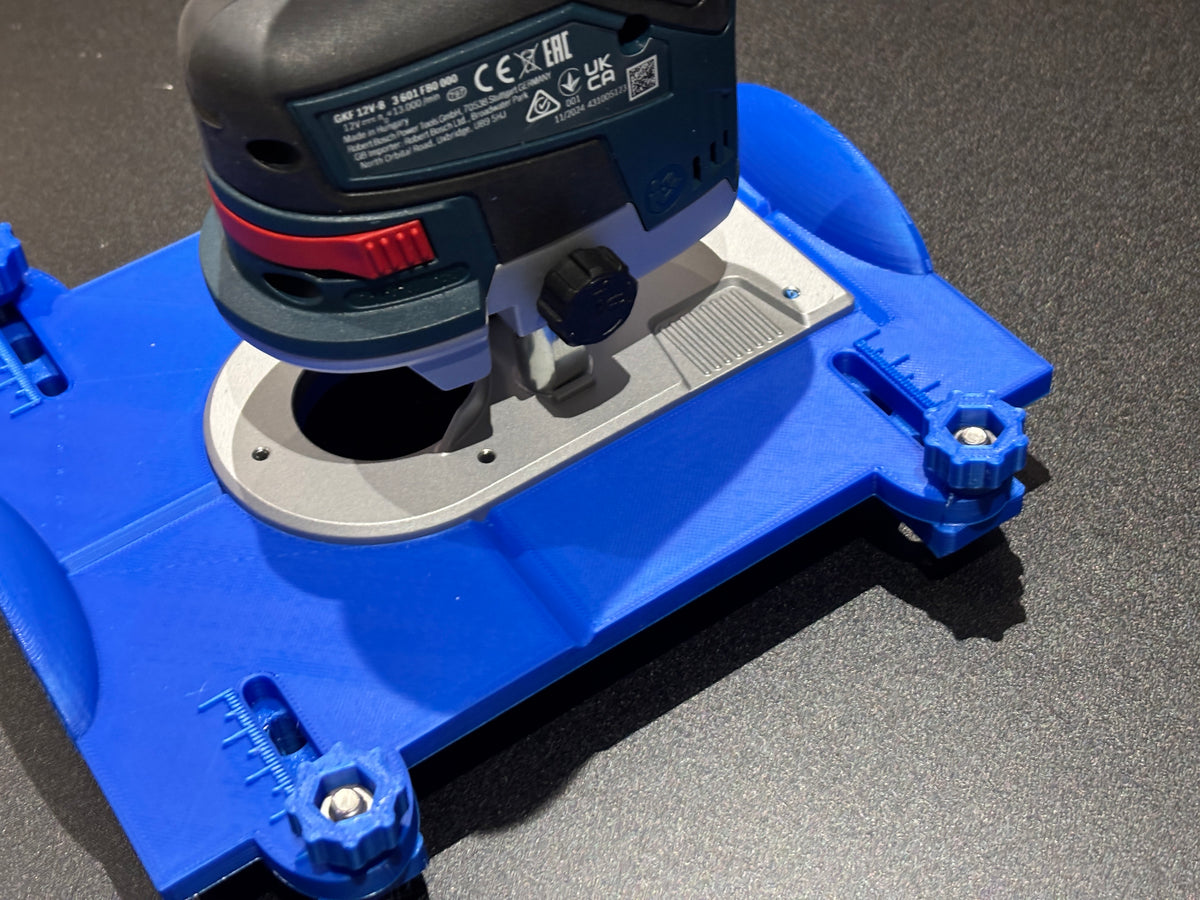 BOSCH GKF 12V - 8 Router base jig for making mortises / slot mortises / grooves