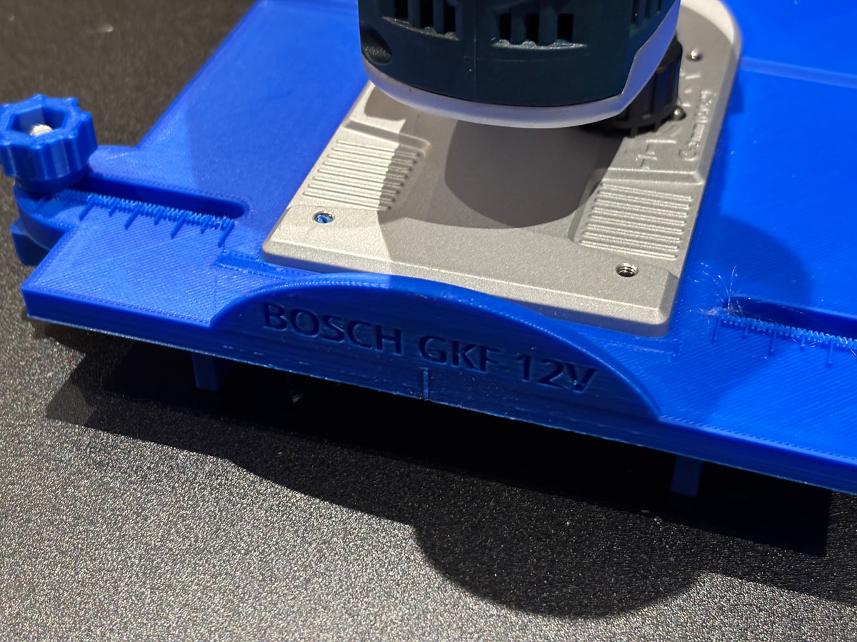 BOSCH GKF 12V - 8 Router base jig for making mortises / slot mortises / grooves