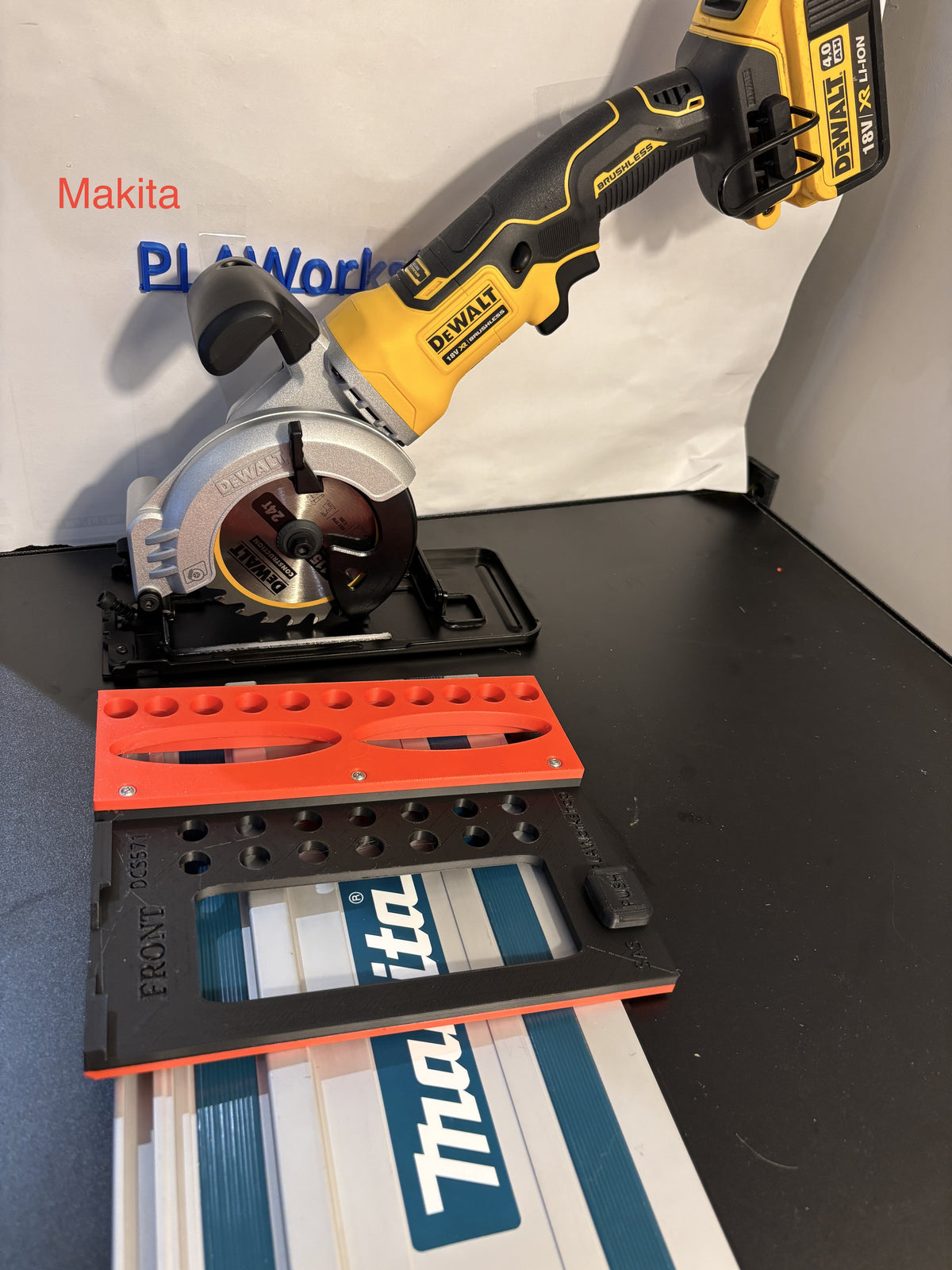 DeWalt DCS571 Cirkelzaag adaptervoet/-plaat of -zool voor Makita geleiderail