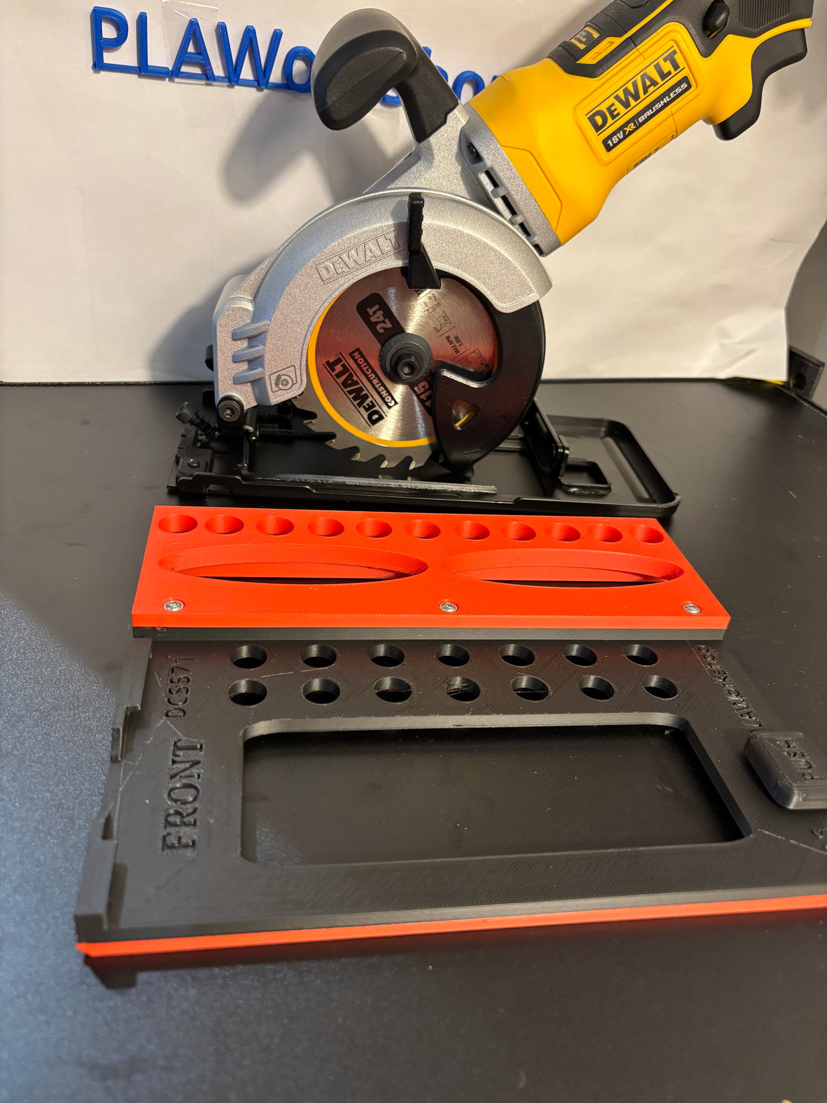 Dewalt DCS571 Circular Saw Adaptor base / Skid plate or Shoe to fit Milwaukee Guide rail