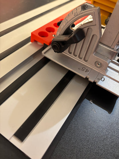 Base d'adaptation / Semelle de protection Dewalt DCS512 pour scie circulaire afin de l'adapter au rail de guidage Dewalt