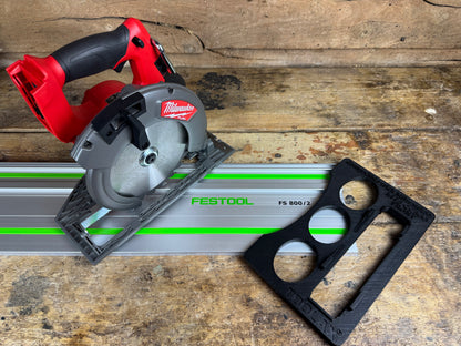 TOOLAX adaptor for Milwaukee M18 CCS66 Adaptor base / Skid plate for Circular Saw to fit Festool Guide rail
