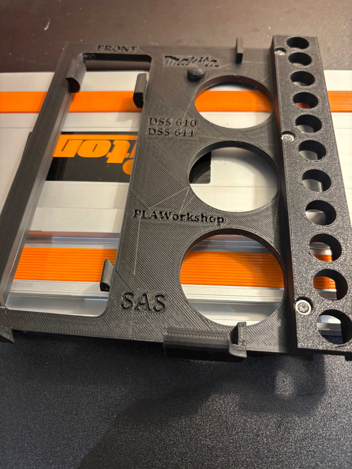 Semelle adaptatrice/patin de glissement Makita DSS610/DSS611 pour scie circulaire, compatible avec rail de guidage Triton