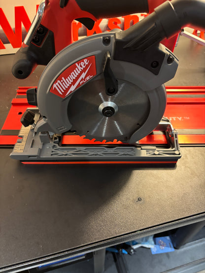 TOOLAX Adaptor base / Skid plate compatible with Milwaukee M18 CCS55 Circular Saw to fit Milwaukee Guide rail