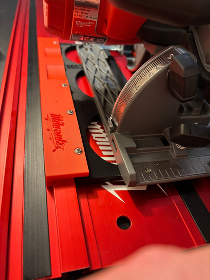 TOOLAX Adaptor base / Skid plate compatible with Milwaukee M18 CCS55 Circular Saw to fit Milwaukee Guide rail