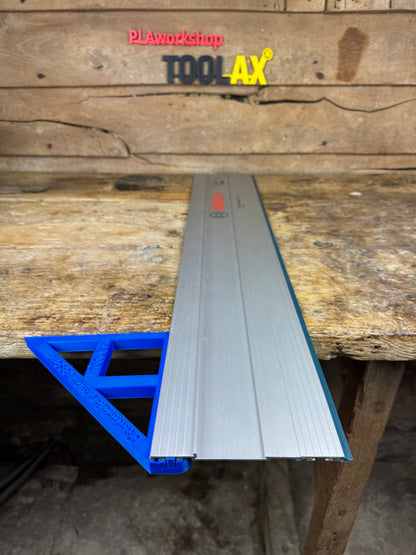 TOOLAX G-Klemme All-in-One + 45&90 Grad Winkelanschlag für Führungsschiene kompatibel mit Bosch