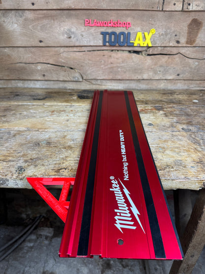 TOOLAX Large Guide Rail Square with 45 & 90 Degree Stops to fit Milwaukee Rail