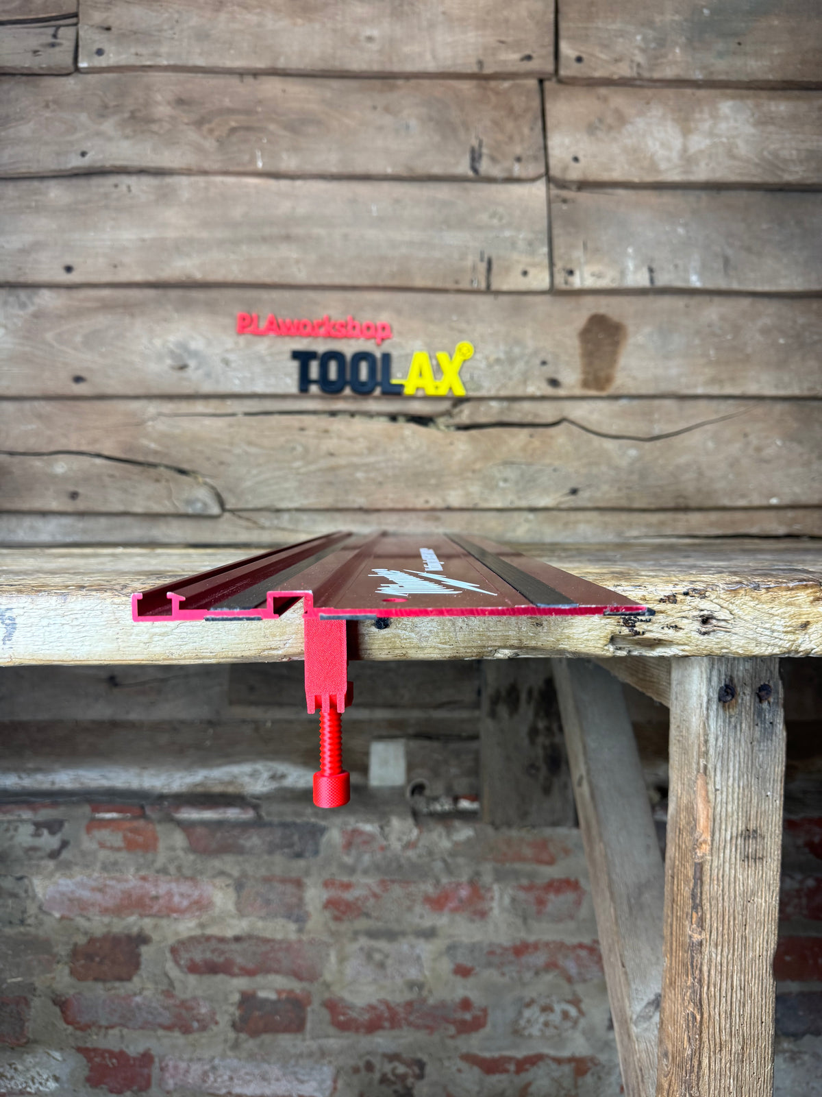 TOOLAX G-Klemme All-in-One + 45&90 Grad Winkelanschlag für Führungsschiene kompatibel mit Milwaukee
