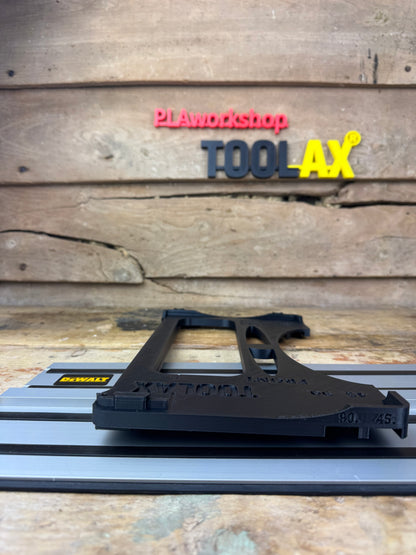 TOOLAX Guide Rail Adapter Base – Cut Perfect 45° & 90° Angles compatible with Dewalt Circular Saws (DCS570, DWE575, DCS575, DCS578, DCS573) – for Dewalt Guide Rails