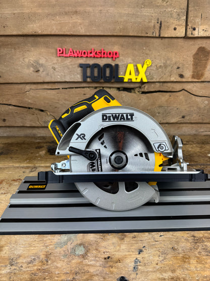 TOOLAX Guide Rail Adapter Base – Cut Perfect 45° & 90° Angles compatible with Dewalt Circular Saws (DCS570, DWE575, DCS575, DCS578, DCS573) – for Dewalt Guide Rails