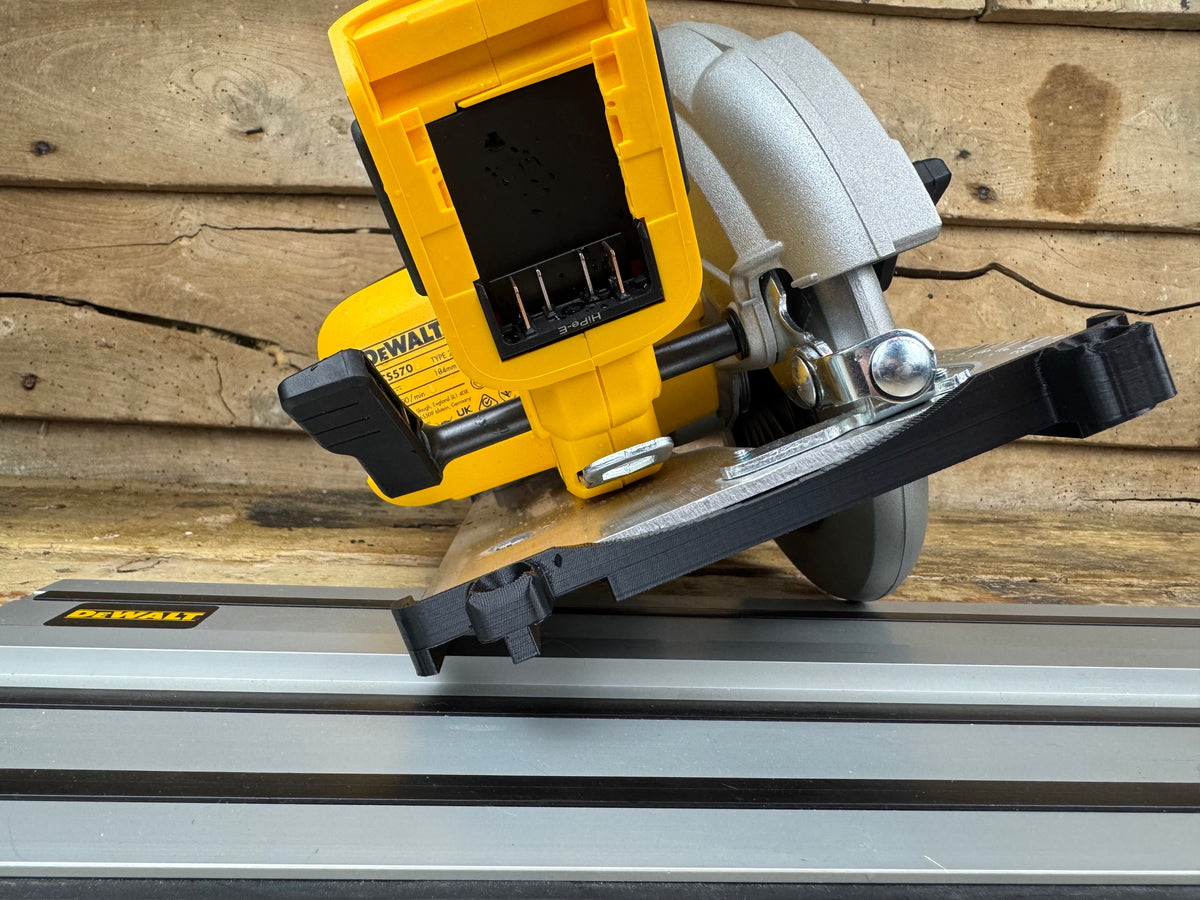 TOOLAX Guide Rail Adapter Base – Cut Perfect 45° & 90° Angles compatible with Dewalt Circular Saws (DCS570, DWE575, DCS575, DCS578, DCS573) – for Dewalt Guide Rails
