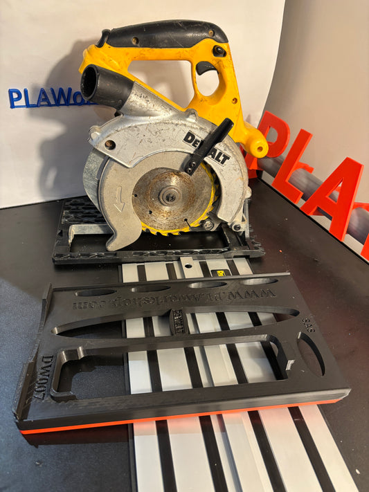 DEWALT DW007 Adapterbasis / Gleitplatte für Kappsäge zur Passung an Dewalt Führungsschiene