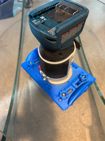 18V-25 Advanced Trim / Palm Router Base Jig compatible with Bosch