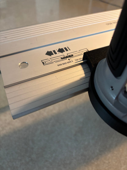 Base plongeante de défonceuse Bosch GKF 18V-25 – Adaptateur pour rail de guidage Bosch