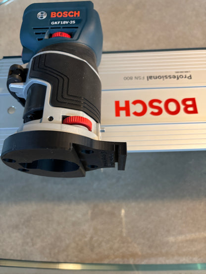 Base plongeante de défonceuse Bosch GKF 18V-25 – Adaptateur pour rail de guidage Bosch