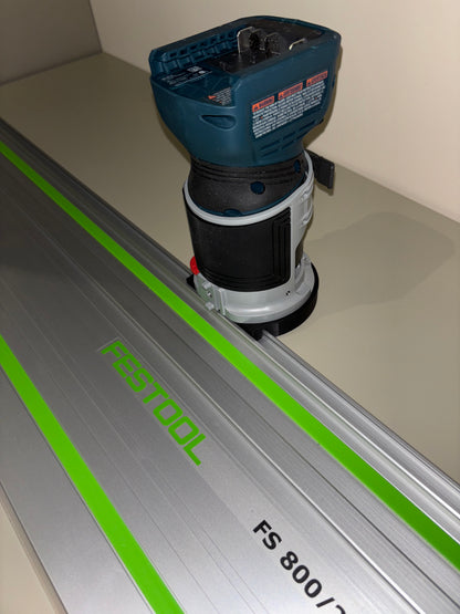 Bosch GKF 18V-25 Kantenfrees Invalvoet Geleidingsrailadapter naar Festool Rail / Geleidingsrail