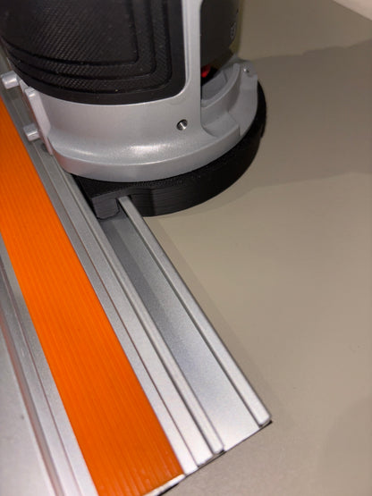 Bosch GKF 18V-25 Advanced bovenfrees invalvoet geleiderail adapter naar Triton spoor/geleiderail