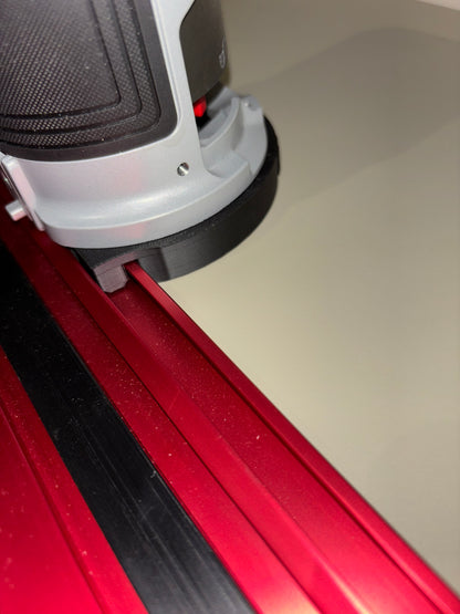 Bosch GKF 18V-25 kantenfrees invalbasis geleiderailadapter naar Milwaukee Track/geleiderail