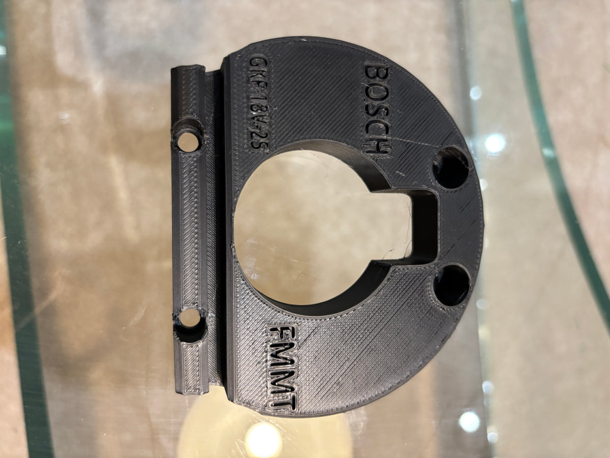 Bosch GKF 18V-25 Advanced Trim Router Plunge Base Guide Rail Adapter to Makita Track / Guide Rail