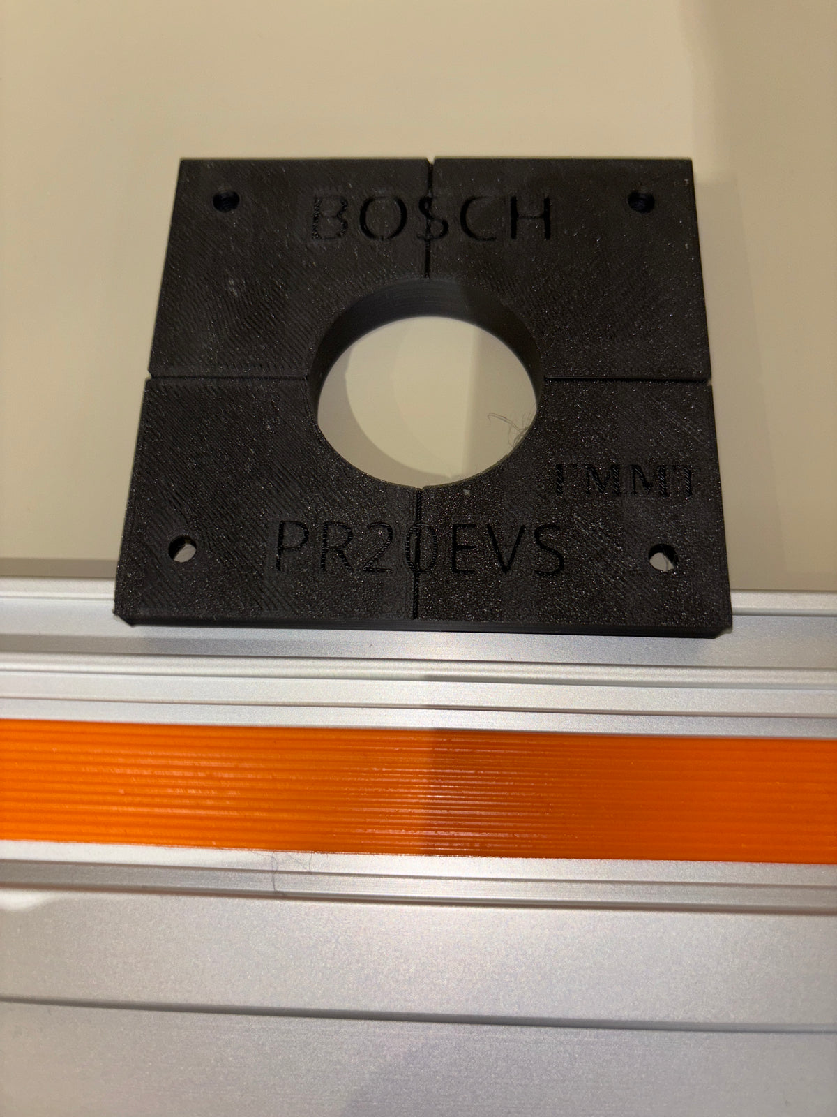 Bosch PR20EVS Trim Router Plunge Base Guide Rail Adapter to Triton Track / Guide Rail