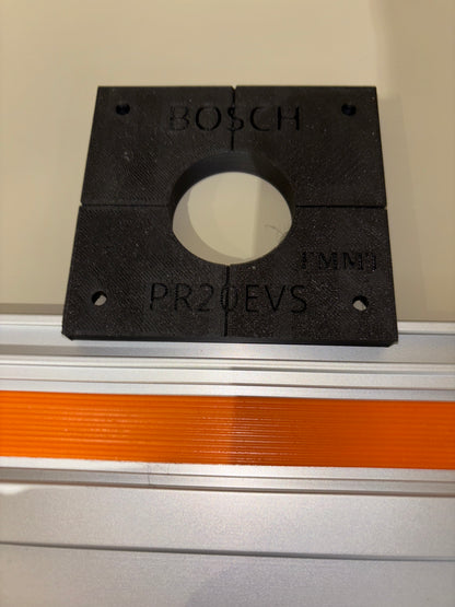 Bosch PR20EVS Trim Router Plunge Base Guide Rail Adapter to Triton Track / Guide Rail