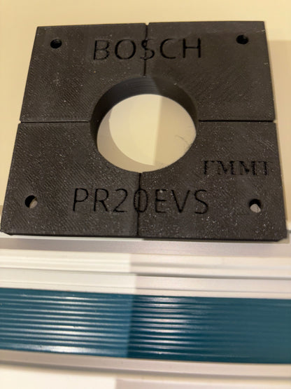 Bosch PR20EVS Trim Router Plunge Base Guide Rail Adapter to Makita Track / Guide Rail