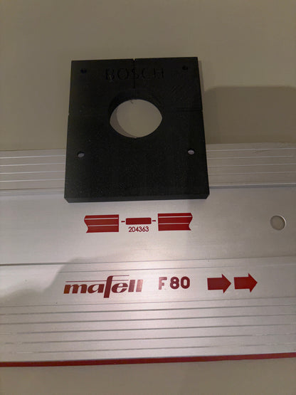 Bosch PR20EVS Trim Router Plunge Base Guide Rail Adapter to Mafell Track / Guide Rail