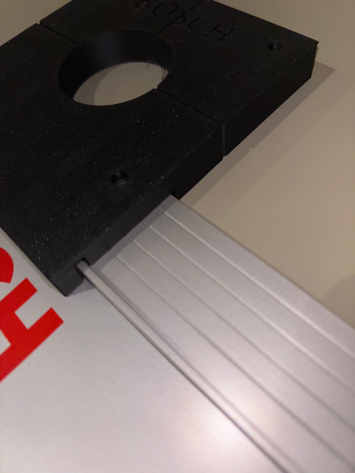 Bosch PR20EVS Trim Router Plunge Base Guide Rail Adapter to Bosch Track / Guide Rail