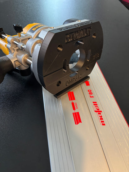 Dewalt DNP612 bovenfreesinbouwadapter voor geleiderail, passend op Mafell-geleiderails