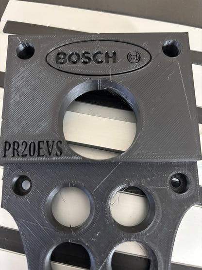 Adaptateur de rail de guidage pour base plongeante de défonceuse affleureuse Bosch PR20EVS vers rail/guide Dewalt