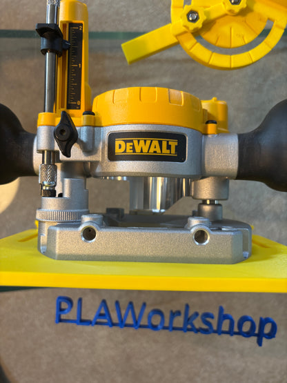 TOOLAX Mini Bench Top Router Table with Angle/Fence Guide fits Dewalt Routers DCW600 DWP611 via DNP612 Plunge Base