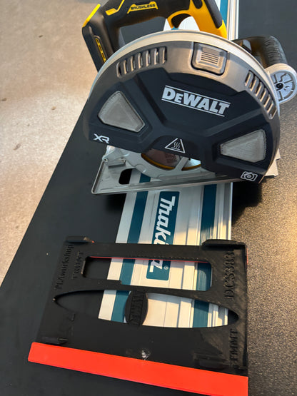 Base d'adaptation / Plaque de glissement Dewalt DCS383 pour scie circulaire afin de l'adapter au rail de guidage Makita