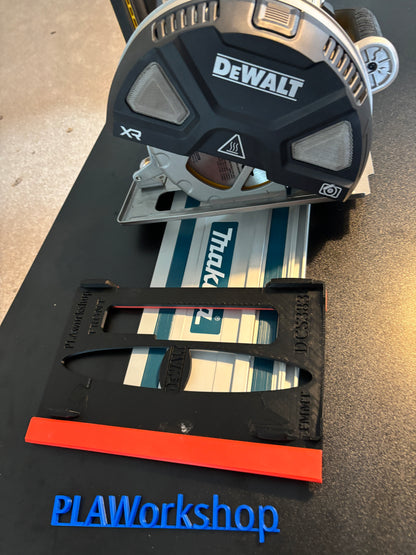 Base d'adaptation / Plaque de glissement Dewalt DCS383 pour scie circulaire afin de l'adapter au rail de guidage Makita