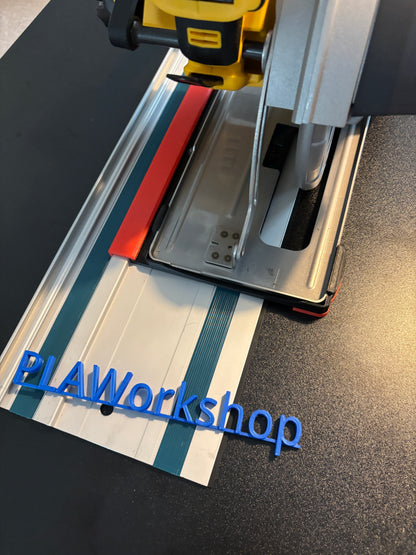 Base d'adaptation / Plaque de glissement Dewalt DCS383 pour scie circulaire afin de l'adapter au rail de guidage Makita