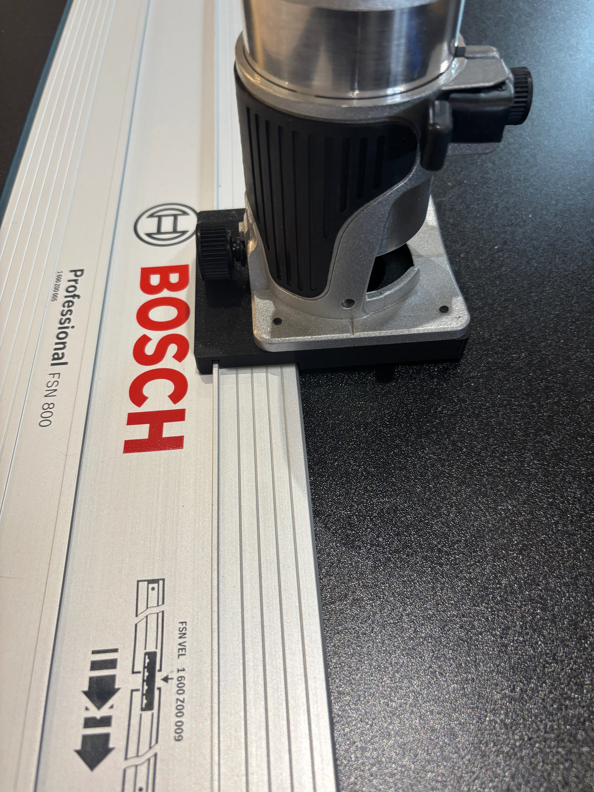 Trend T18S / R 14B kantenfrees geleiderailadapter voor Bosch geleiderail